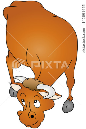Hand-drawn animal illustration ☆ Cow 142691465