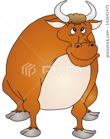手繪動物插畫 ☆ 乳牛 手繪動物插畫 ☆ 乳牛 142691475