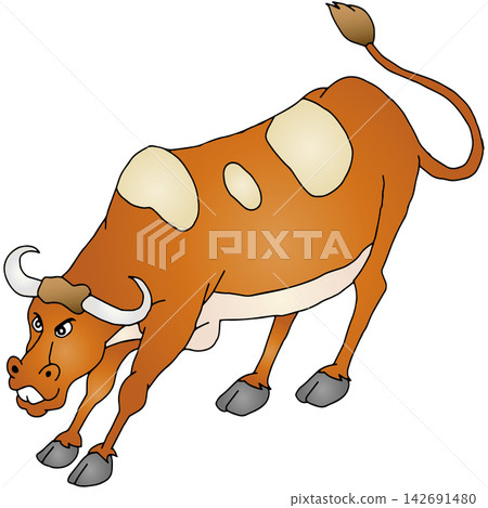 手繪動物插畫 ☆ 乳牛 手繪動物插畫 ☆ 乳牛 142691480