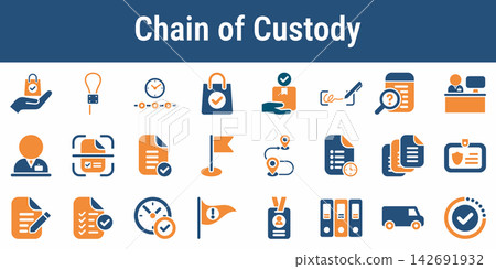 Ballot Chain Custody Tracking Icons Ballot Chain Custody Tracking Icons 142691932