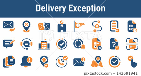 Ballot Delivery Exception Handling Icons Ballot Delivery Exception Handling Icons 142691941