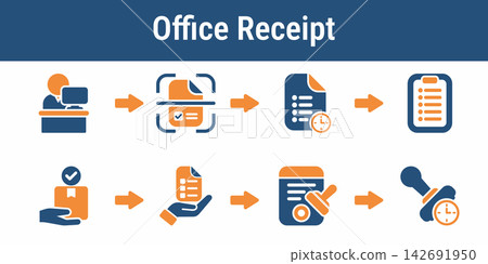 Ballot Office Receipt Workflow Icons Ballot Office Receipt Workflow Icons 142691950