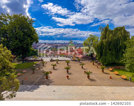 Garden on the Ramparts is located on terraces of Prague Castle Garden on the Ramparts is located on terraces of Prague Castle 142692103