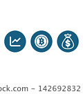 Finance icons infographic illustration. 142692832