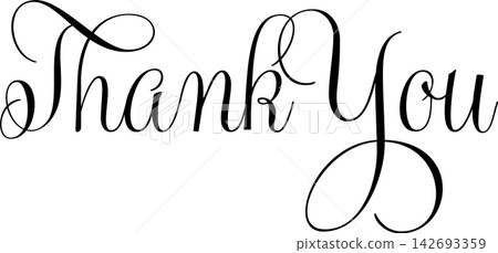 Thank You - A simple logo featuring the words "Thank You!" written in cursive. Thank You - A simple logo featuring the words "Thank You!" written in cursive. 142693359