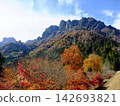 Autumnal leaves and Myogi mountain 142693821