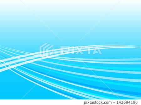 Blue flowing curves Blue flowing curves 142694186