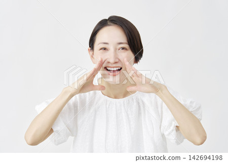 Support for middle-aged women - white background Support for middle-aged women - white background 142694198