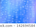 blurred focus of decorative lights in blue background 142694584