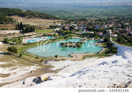 Pamukkale, natural site in Denizli Province in southwestern Turkey Pamukkale, natural site in Denizli Province in southwestern Turkey 142695246