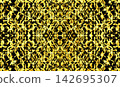 Gold and black geometric patterns 142695307