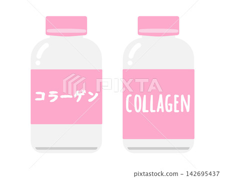 膠原蛋白補充劑圖示 膠原蛋白補充劑圖示 142695437