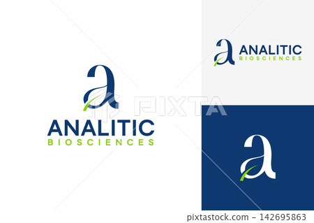 Abstract letter A logo nature design concept creative 142695863