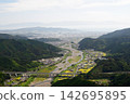 Dairabou Mountain Summit Plaza, Shizuoka City Center and Warashina River, Izu Peninsula, Shizuoka City, Shizuoka Prefecture 142695895