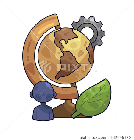 Illustration of Globe Illustration of Globe 142696170