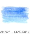Watercolor soft blue sky wash, calm gradient of clear summer heaven 142696857