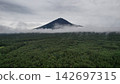 富士山籠罩在青木原森林的雲霧中。 142697315