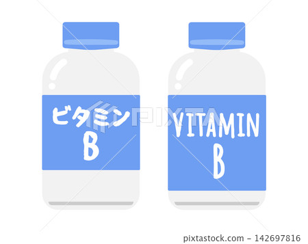 維生素B補充劑圖示 維生素B補充劑圖示 142697816