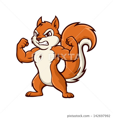 squirrel mascot logo illustration vector design template simple and modern style squirrel mascot logo illustration vector design template simple and modern style 142697992