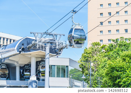 橫濱空中纜車,一條遊覽橫濱港未來(神奈川縣橫濱市)的索道 橫濱空中纜車,一條遊覽橫濱港未來(神奈川縣橫濱市)的索道 142698512