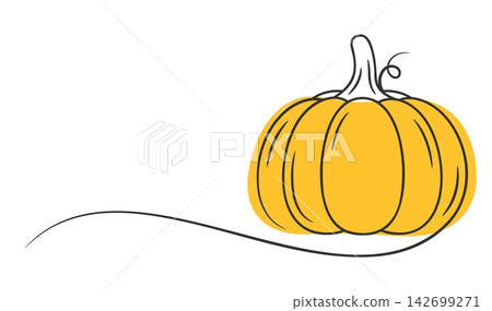 Pumpkin Line Art Pumpkin Line Art 142699271