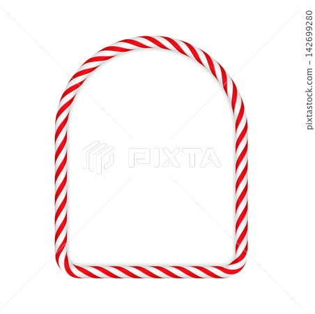Christmas Candy Cane Arch Border Christmas Candy Cane Arch Border 142699280