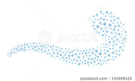 Winter Snowflake Blue Graphic Swirl Illustration Winter Snowflake Blue Graphic Swirl Illustration 142699328