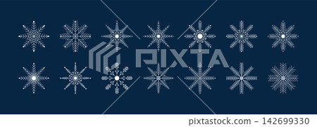 Snowflake Geometric Icons Snowflake Geometric Icons 142699330
