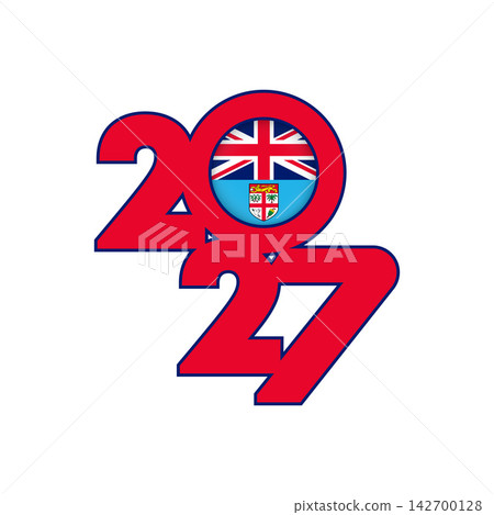 2027 banner with Fiji flag inside. 2027 banner with Fiji flag inside. 142700128