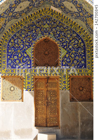 Iran, Isfahan, Imam Square, Imam Mosque, central prayer hall decorated with tiles 142700845