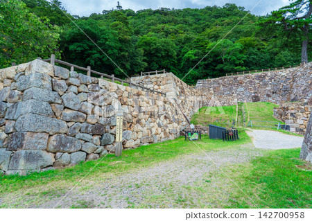 鳥取城遺址的石牆,鳥取市 鳥取城遺址的石牆,鳥取市 142700958