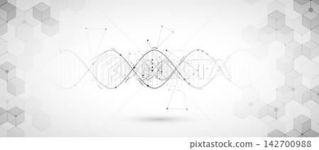 Abstract dna science design, neural pathways background, molecular strands Abstract dna science design, neural pathways background, molecular strands 142700988