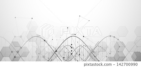Abstract dna science design, neural pathways background, molecular strands Abstract dna science design, neural pathways background, molecular strands 142700990