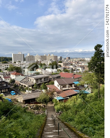 住宅區俯瞰山丘 住宅區俯瞰山丘 142701774