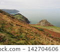 View Across to Castle Rock from South Cleave, Valley of Rocks, Exmoor, Devon 142704606