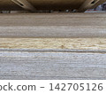 Close-Up View of Layered Engineered Wood Materials Showcasing Texture and Grain Patterns for Construction and Design Purposes 142705126