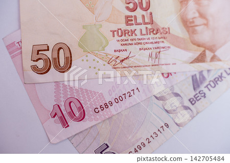 World money collection. Fragments of Turkish money World money collection. Fragments of Turkish money 142705484