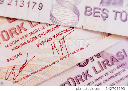 World money collection. Fragments of Turkish money World money collection. Fragments of Turkish money 142705693