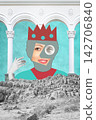 Surreal crazy collage. Art poster, concept, zine cover, funky print. Artwork unusual abstract style. 142706840