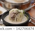 Traditional Korean Milky Beef Bone Soup Seolleongtang 142706874