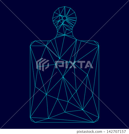 Kitchen board low poly triangulation triangulated polygonal electric cyan blue vibrant aqua neon color vector illustration image outline contour line Kitchen board low poly triangulation triangulated polygonal electric cyan blue vibrant aqua neon color vector illustration image outline contour line 142707157