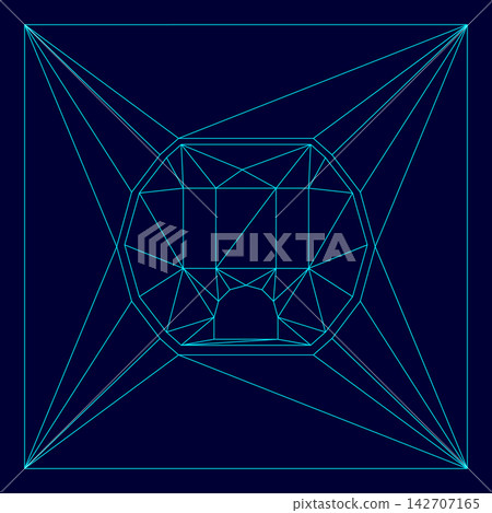 Socket low poly triangulation triangulated polygonal electric cyan blue vibrant aqua neon color vector illustration image outline contour line Socket low poly triangulation triangulated polygonal electric cyan blue vibrant aqua neon color vector illustration image outline contour line 142707165