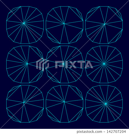 Panel enter low poly triangulation triangulated polygonal electric cyan blue vibrant aqua neon color vector illustration image outline contour line Panel enter low poly triangulation triangulated polygonal electric cyan blue vibrant aqua neon color vector illustration image outline contour line 142707204