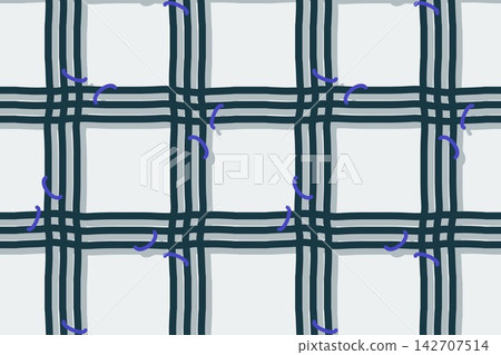 Seamless teal pattern of pinwheel arches and circles Seamless teal pattern of pinwheel arches and circles 142707514