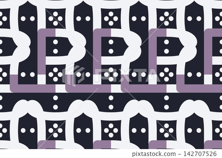 Seamless geometric pattern with rotating interlocking lines in blue Seamless geometric pattern with rotating interlocking lines in blue 142707526
