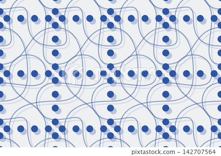 Seamless blue pattern of rotating flowing curves Seamless blue pattern of rotating flowing curves 142707564