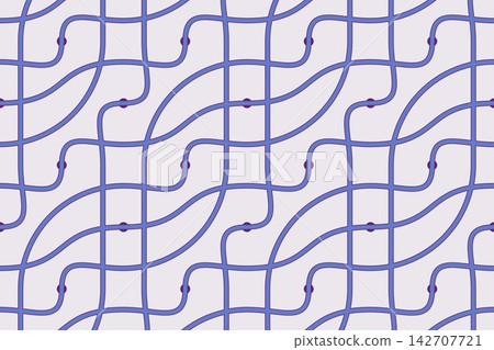 Violet geometric seamless pattern, alternating arches and circles Violet geometric seamless pattern, alternating arches and circles 142707721