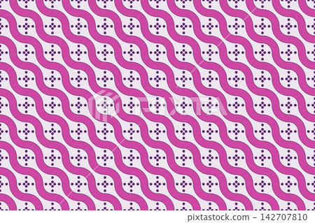 Seamless geometric pattern with mirrored arches and circles in violet Seamless geometric pattern with mirrored arches and circles in violet 142707810