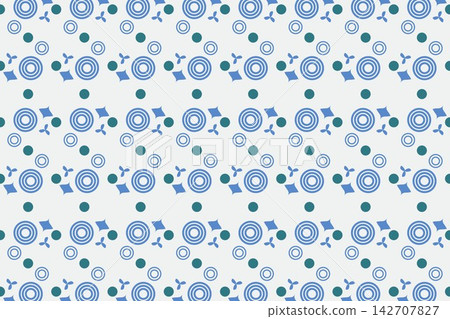 Tossed daisies seamless background in teal Tossed daisies seamless background in teal 142707827