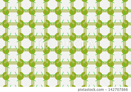 Seamless green pattern of mirrored interlocking lines Seamless green pattern of mirrored interlocking lines 142707866